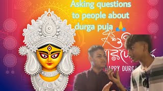 Asking questions about durga puja 🙏  first vlog 🦋 TheUK07Rider 🙏🦋 [upl. by Aileve61]