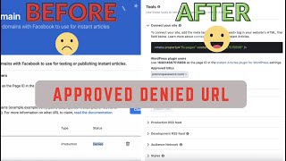 Facebook Instant Article Denied Domain Problem Fix How To Claim Denied Domain In Instant Article [upl. by Bobby]