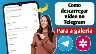 Como descarregar vídeo no Telegram Todos os vídeos Descarregue o Telegram para a galeria [upl. by Hyps]