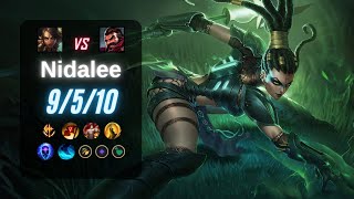 NIDALEE JUNGLE vs GRAVES  EUW LoL Challenger Patch 144 [upl. by Viradis]