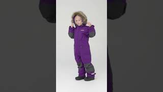 504202I12  Didriksons Migisi Snowsuit Royal Purple2 [upl. by Aiekal]