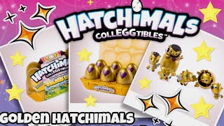 Gold Hatchimals CollEGGtibles Season 2 Rare Golden Hatchimals Eggs  Rare Golden Lynx Hatchimal [upl. by Holman]