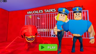 Scary Knuckle Barry Prison Run  Roblox Obby roblox scaryobby obby [upl. by Fauch]