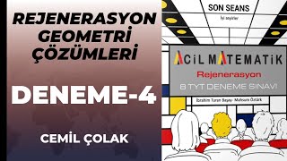 ACİL YAYINLARI REJENERASYON DENEMELERİ GEOMETRİ ÇÖZÜMLERİ Deneme 4 [upl. by Lyn]