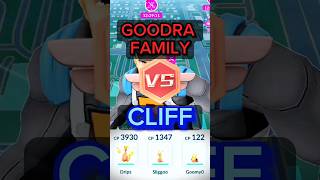 Goodra VS Rocket Leader CLIFF  pokemongo shorts gaming [upl. by Anhej]