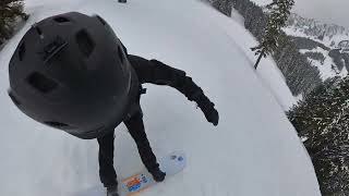 20240309Stevens PassSnowboarding I5  Warmup 1 [upl. by Ynavoj]