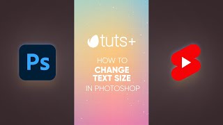 How to Change Text Size in Photoshop shorts [upl. by Leanne668]