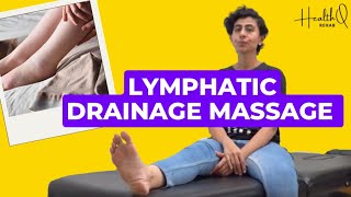 Lymphatic drainage massage for lymphedema in legs [upl. by Euh]