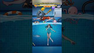 Help the girl survive underwater gameplay trending youtubeshorts [upl. by Faucher]