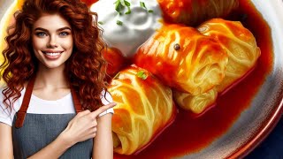 AUTHENTIC Hungarian Stuffed Cabbage Rolls Recipe Sour Cabbage Rolls [upl. by Aitital]