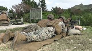 US Marines Conduct M240 Machine Gun LiveFire Training  Okinawa Japan [upl. by Goldi93]