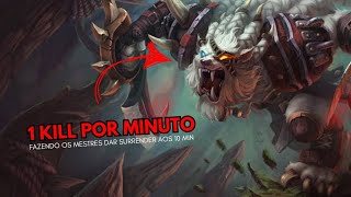 COMO ESTOMPAR NO MESTRE DE RENGAR SOLO  SURRENDER AOS 10 MIN [upl. by Rora]