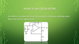 What is an Oscillator  RC Oscillator [upl. by Suoicul]