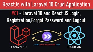 1 Laravel 10 and React JS Login Registration Forgot Password and Logout  Full Crud Operation [upl. by Amzaj]