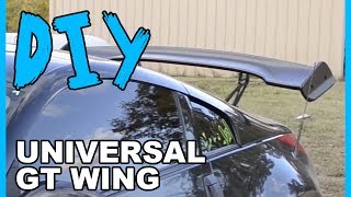 How To Install a GT Wing on a 350z [upl. by Dogs]