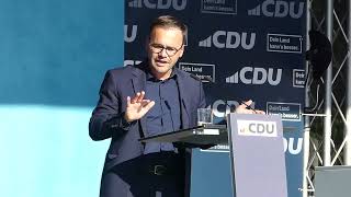 Brandenburg Wahl 2024 Jan Redmann CDU über Flüchtlinge Verteilung taktisch wählen [upl. by Horner122]