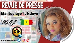 Revue de Presse wolof de Zik Fm Sen Tv du lundi 28 octobre 2024 avec Mantoulaye Thioub Ndoye [upl. by Omolhs690]