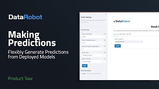 Make Predictions  Introduction to DataRobot AI Production [upl. by Aihsemat]