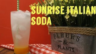 Resep Minuman Sunrise Italian Soda [upl. by Onitnatsnoc745]