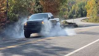 toyota tundra supercharged burnout [upl. by Lach]