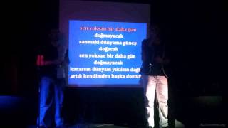 Hakan Göksel Karaoke Performans Kararsın Dünyam [upl. by Gone]