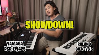 Best Keyboard Under 500 Compared  Roland GOKEYS 5 vs Yamaha PSREW425 [upl. by Dahcir881]