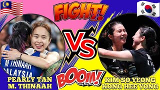 WoW🇲🇾Pearly TanM Thinaah VS 🇰🇷Kim So YeongKong Hee Yong🔥‼️ [upl. by Damicke981]