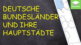 Lernvideo Die Bundesländer von Deutschland und ihre Hauptstädte  Sachunterricht HSU  Grundschule [upl. by Karli]