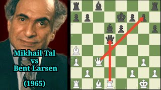 Mikhail Tal Relentless Threats and Pieces quotOn Firequot in Attack [upl. by Alcot]