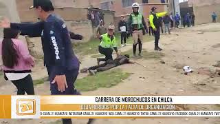 Accidente en la carrera de Morochucos Jinetes heridos en la Feria de Cuasimodo de Chilca [upl. by Doss]