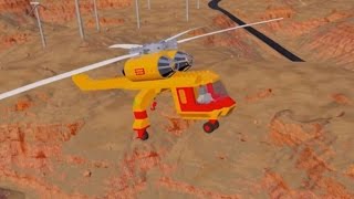 Lego Helicopter Crashes  Brick Rigs [upl. by Rambow]