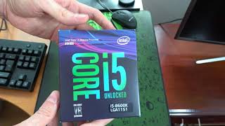 Intel Coffee Lake Core i5 8600K 360GHz box Unboxing [upl. by Evita]