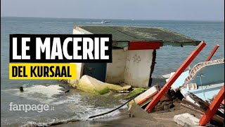 Ostia le macerie dello stabilimento Kursaal sono in mare quotDanno ambientale vanno rimosse subitoquot [upl. by Odnanreh880]