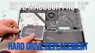 2012 Macbook Pro 13quot A1278 Hard Drive Disk Replacement [upl. by Floeter263]