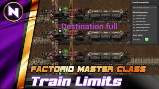 ADVANCED TRAIN SYSTEMS Deadlocks Depots amp Train Limits  Factorio Master Class [upl. by Orvas274]