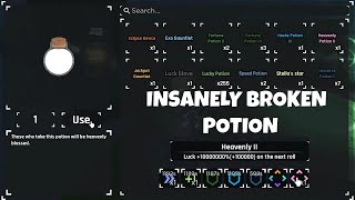 Using Heavenly Potion 2 after it got buffed in Roblox Sols Rng [upl. by Lowis]