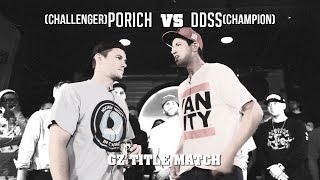 KOTD  GZ  DDSS vs poRICH GZ Title Match [upl. by Eelirrem]