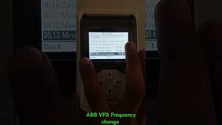 ABB VFD Frequency change Settings [upl. by Lady]