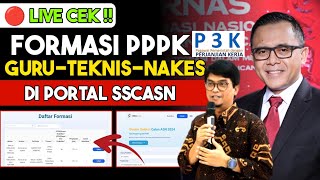 FINAL FORMASI 29 SEPTEMBER ‼️CEK FORMASI PPPK DI SSCASN SEKARANG ‼️ [upl. by Aderfla345]