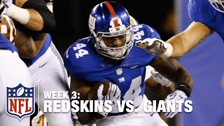 Andre Williams Runs Over Redskins Defender  Redskins vs Giants  NFL [upl. by Ewnihc272]