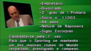 Biografia dos candidatos às Eleições do Sporting em Junho de 1989  EleiçõesSCP1989 [upl. by Maegan]