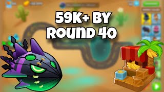 BTD6 Ranked Lych farming guide  59k by round 40 [upl. by Moberg]