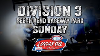 Division 3 NHRA Lucas Oil Drag Racing Series from Beech Bend Raceway Sunday [upl. by Kosak]