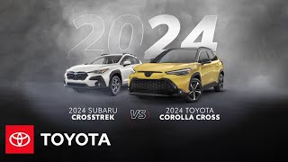 2024 Toyota Corolla Cross vs 2024 Subaru Crosstrek [upl. by Becca]