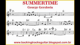 SUMMERTIME backing track BASSLESS [upl. by Ahsieker971]