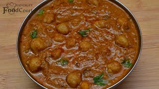 Channa Kurma Recipe Tasty Side Dish for Chapati Poori Chana masala recipe [upl. by Parish]