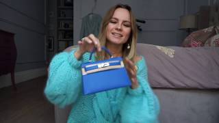 Распаковка и обзор Hermes Mini Kelly 20  Hermes Mini Kelly 20 unpacking and review [upl. by Tihom830]