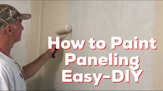 How to Paint Paneling EasyDIY [upl. by Scherman]