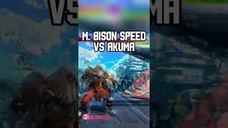 M BISON SPEED VS AKUMA COMPARISON STREET FIGHTER 6 shorts streetfighter streetfighter6 [upl. by Beuthel10]