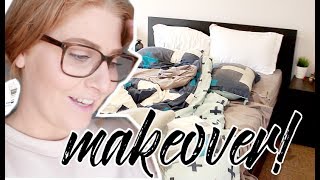 KMART BEDROOM MAKEOVER UNDER 50 [upl. by Eahcim]